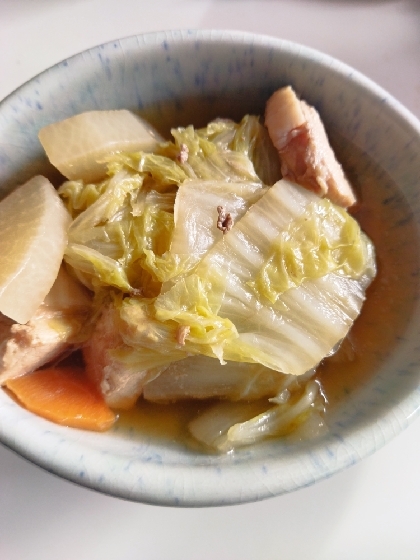 白菜と鶏肉の煮物