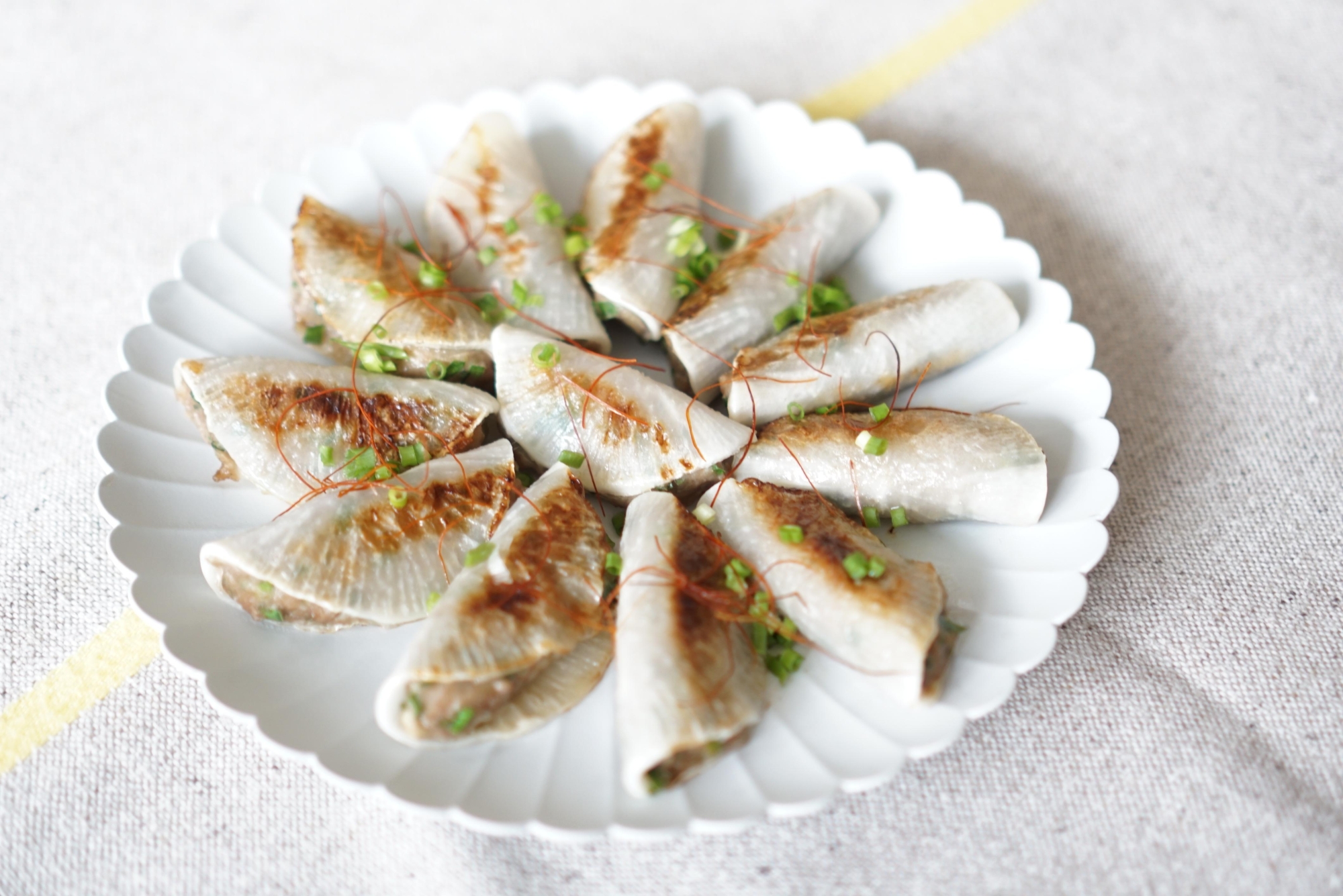 KOZレシピ【大根のニラ大葉餃子】