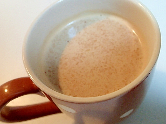 甘酒と鶏がら塩麹と紫芋のカフェオレ♪