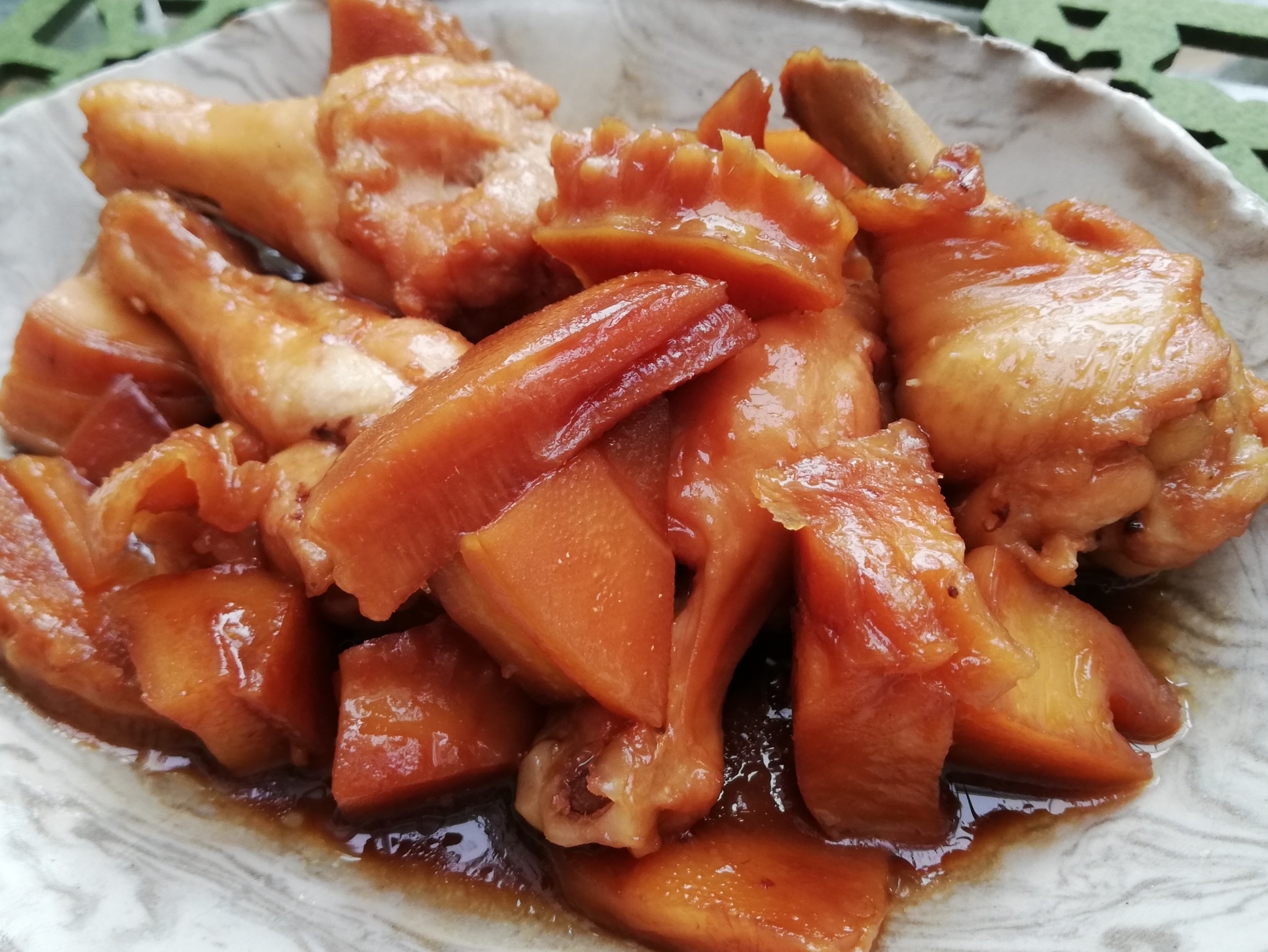 手羽元とタケノコの甘辛煮