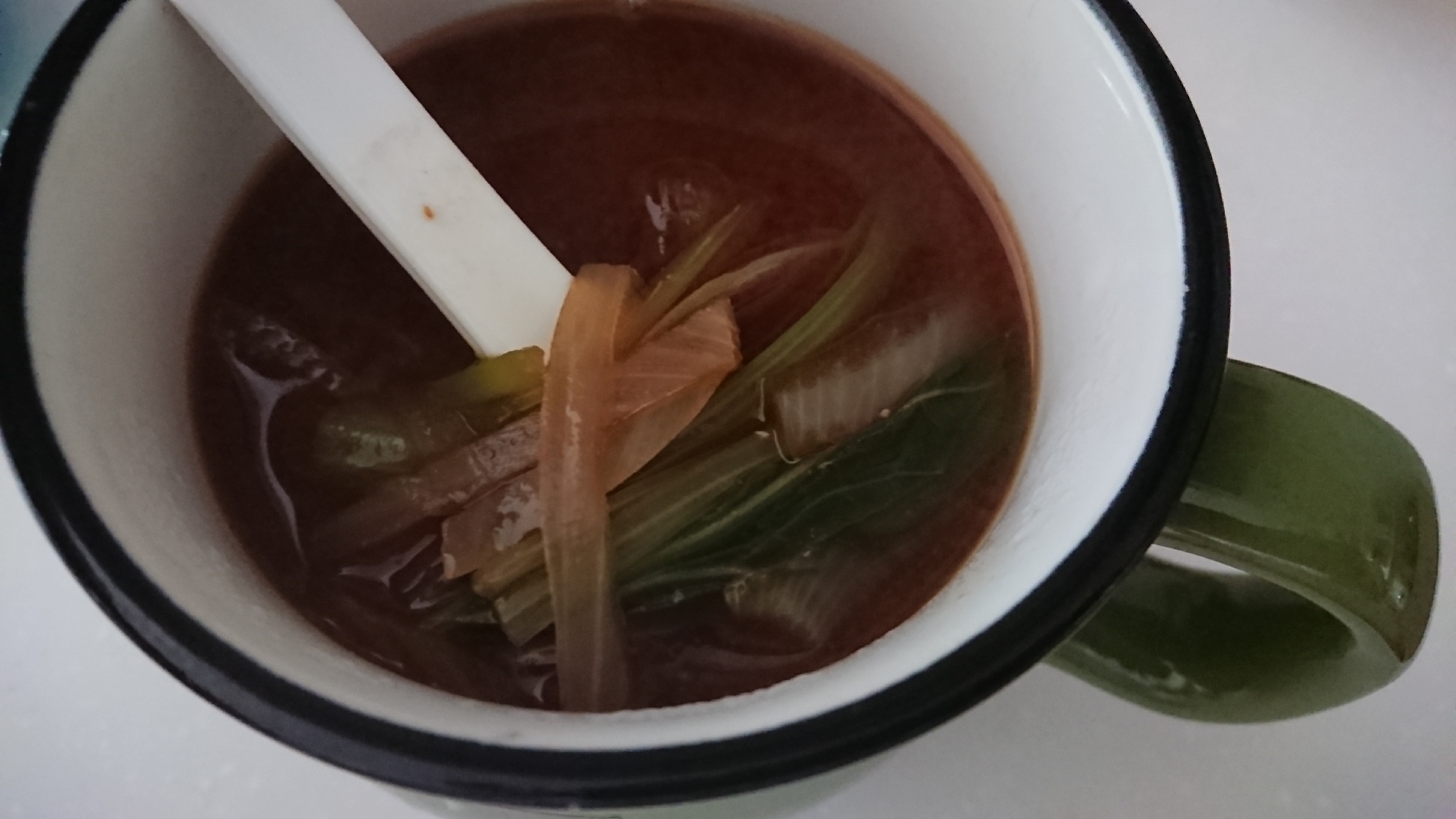 小松菜玉ねぎのシンプル味噌汁