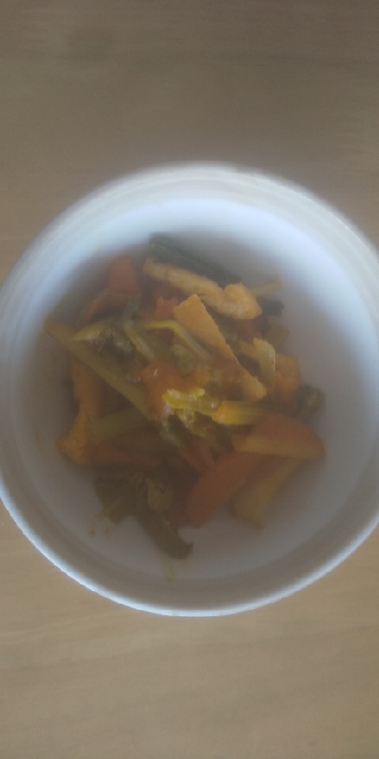 南瓜と人参と油揚げの炒め煮
