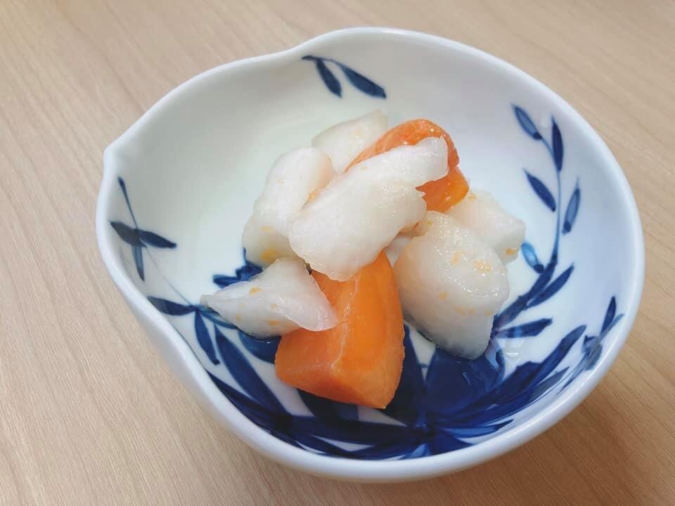 大根と柿の甘酢漬け レシピ・作り方 by cookingjuju|楽天レシピ 大根と柿の甘酢漬け レシピ・作り方 by cookingjuju|楽天レシピ