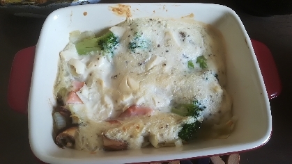 ブロッコリーの豆腐キッシュ