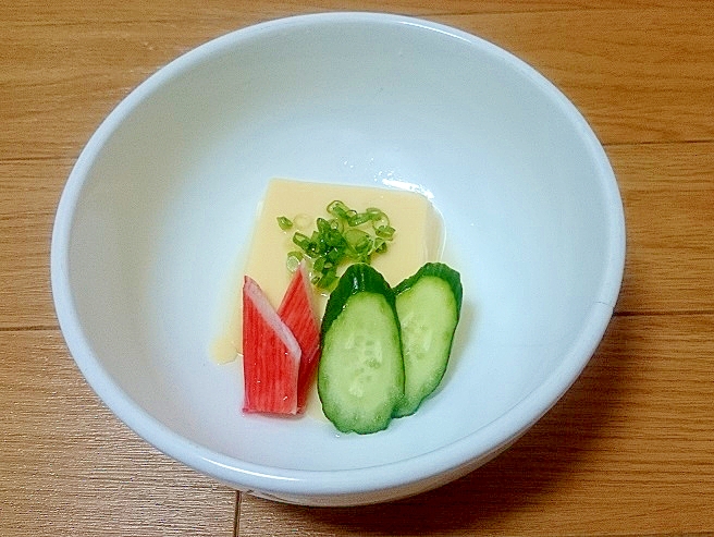 おもてなしに☆玉子豆腐の冷やし小鉢