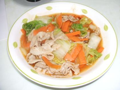 白菜消化メニュー♬白菜の中華炒め