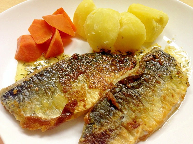 鯵のムニエル バターが香ばしいです レシピ 作り方 By お0り0べ 楽天レシピ