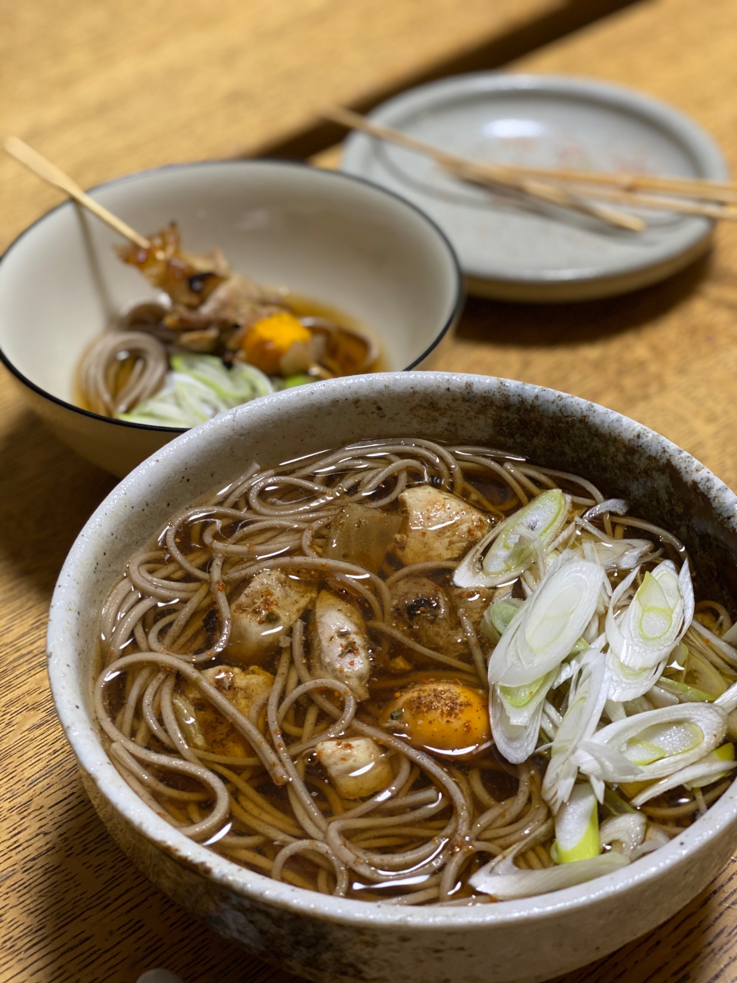 美唄焼鳥のシメのそばの作り方