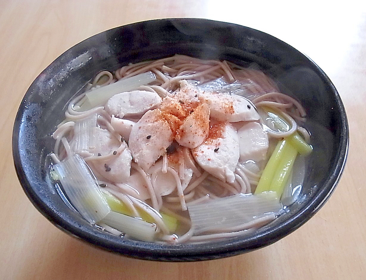 鶏とねぎの醤油麹そば