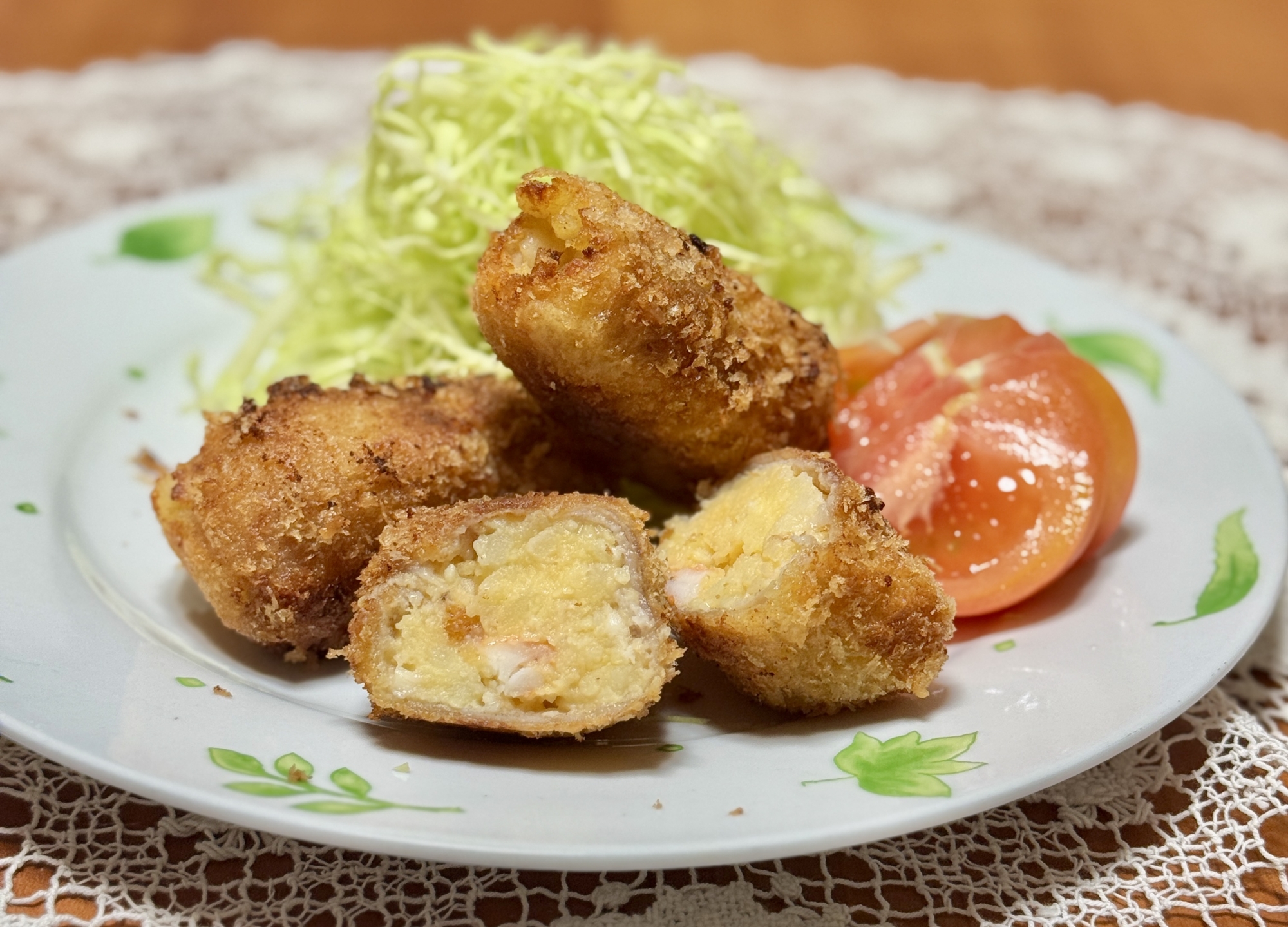 ボリュームUP!海老マッシュポテトの☆肉巻きフライ