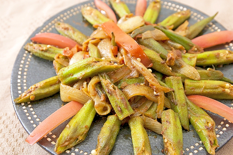 カレー粉で野菜炒め！オクラのサブジ さっぱり味