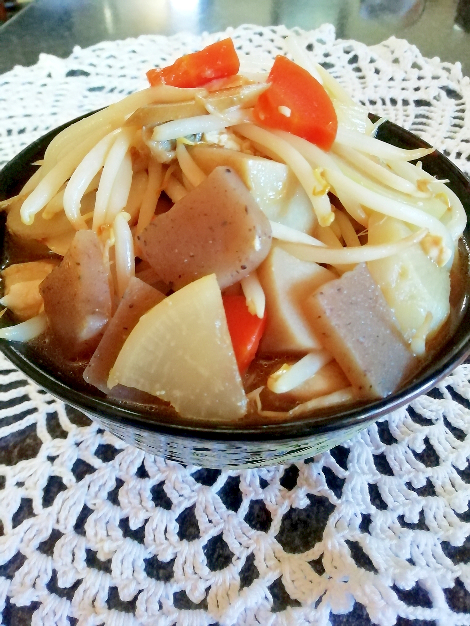 【ラーメン料理】野菜たっぷりけんちん味噌ラーメン