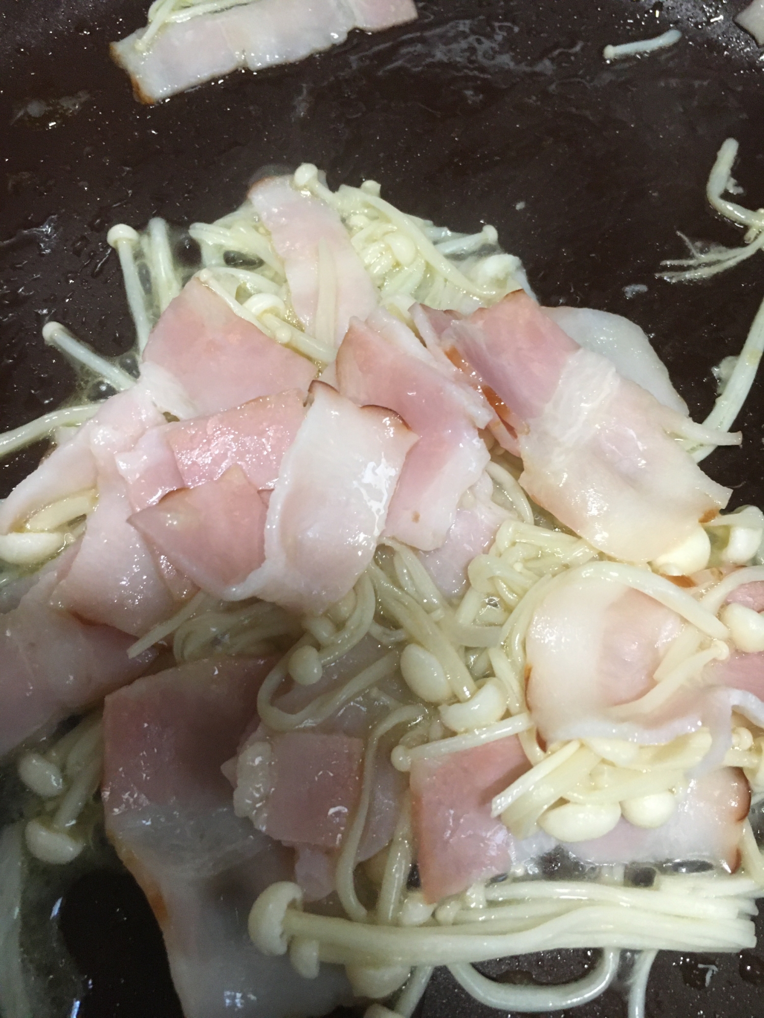 えのきとベーコン炒め