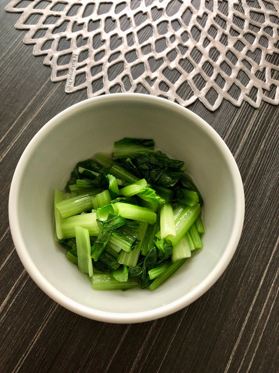 朝食やお弁当に☆小松菜のレンジで中華お浸し風