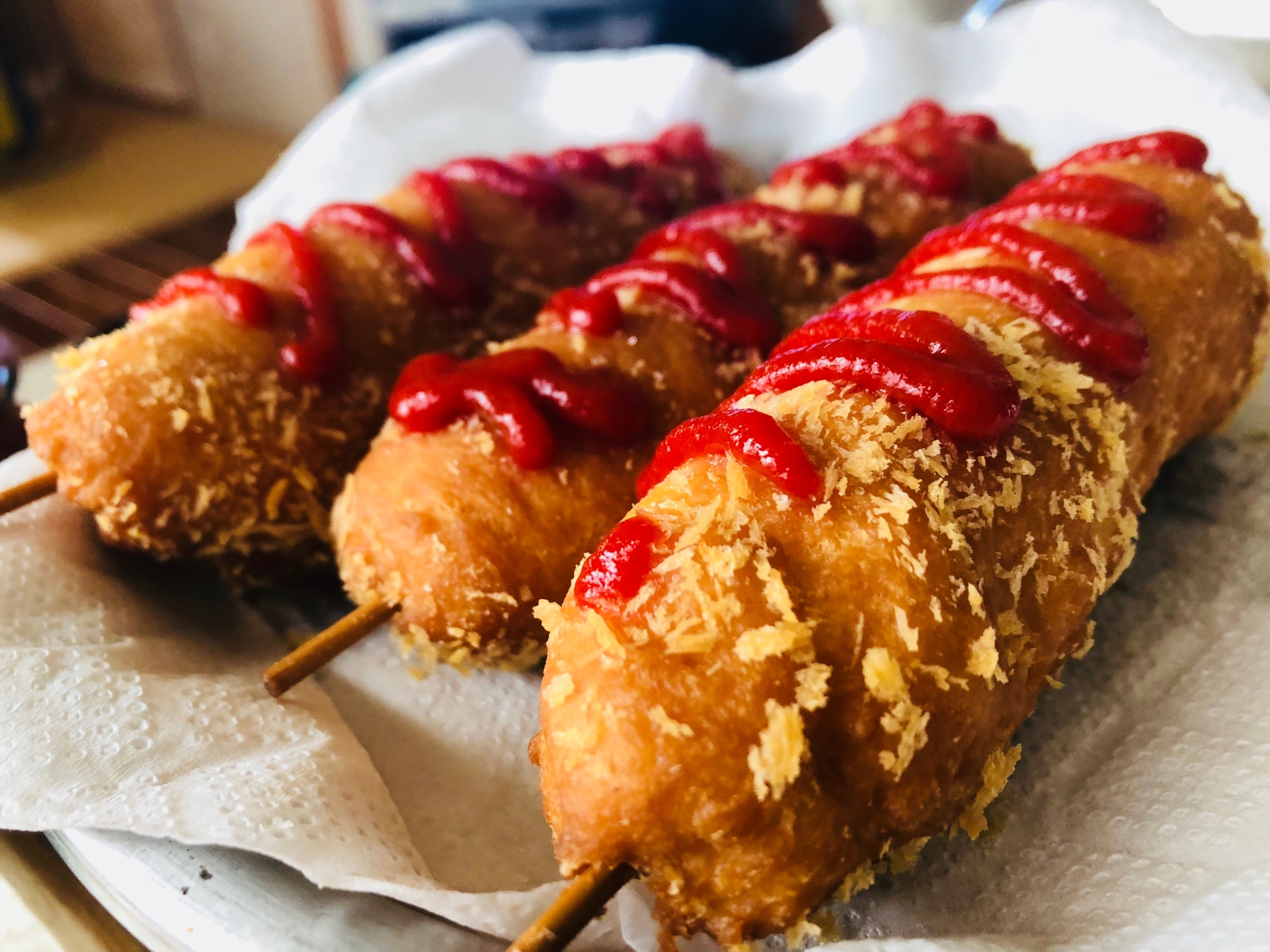 どこまでものびちゃうチーズハットグ レシピ 作り方 By おさつのごはん 楽天レシピ どこまでものびちゃうチーズハットグ レシピ 作り方 By おさつのごはん 楽天レシピ