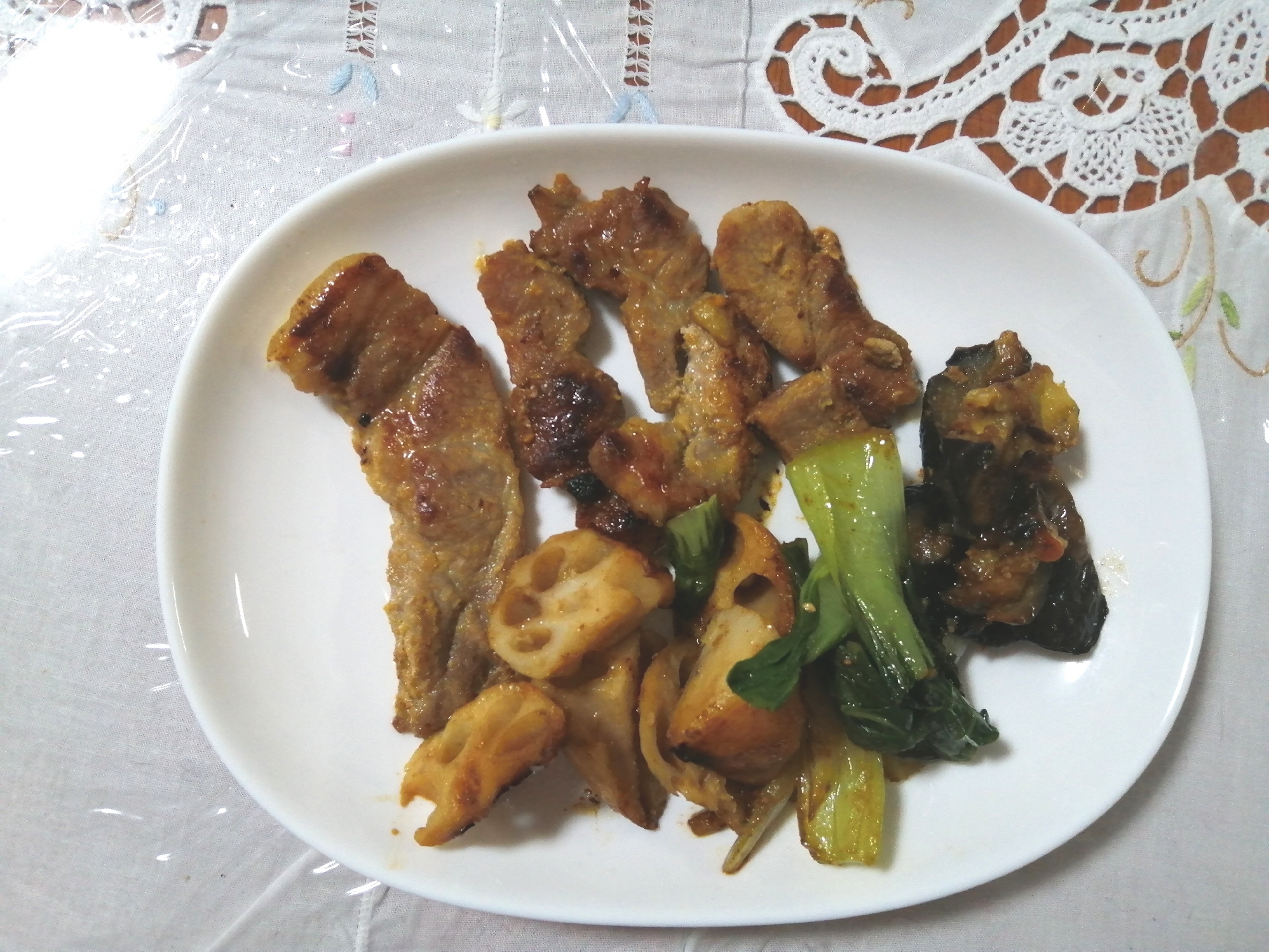 野菜たっぷり豚ロース西京漬