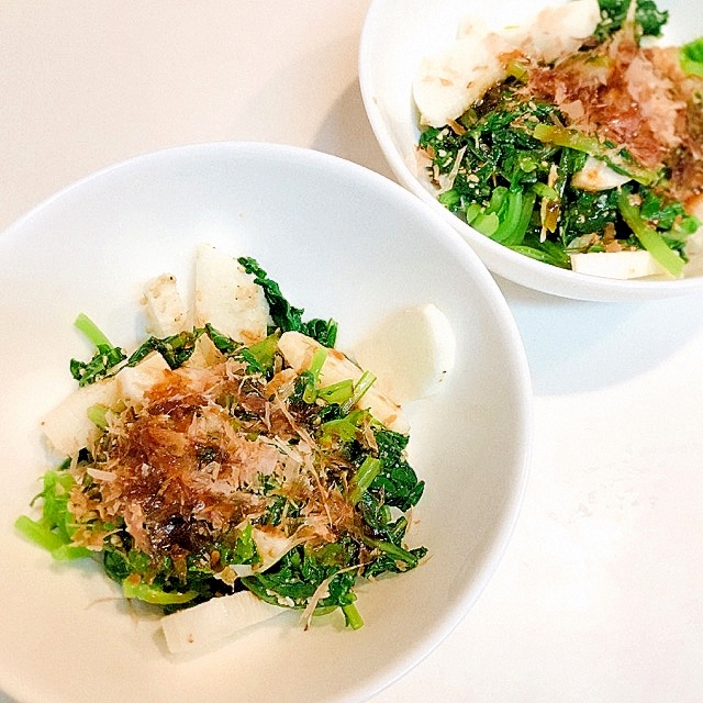 大根の葉と長芋の☆美味しい和え物