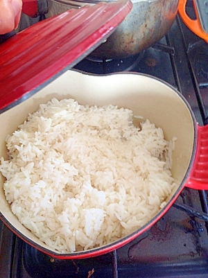 ルクルーゼでふんわりご飯を炊く レシピ 作り方 By なっころりん 楽天レシピ