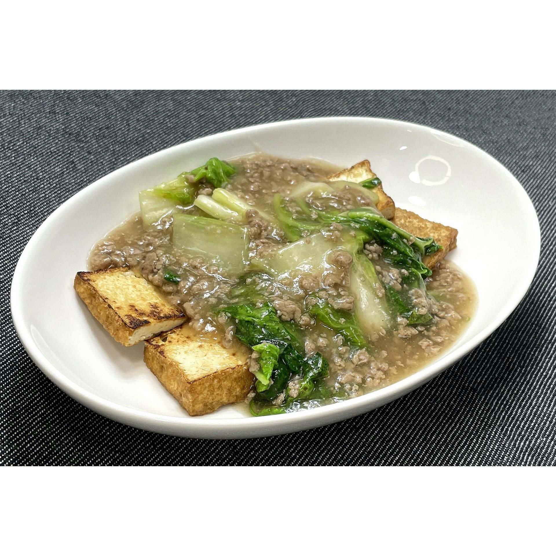 白菜と厚揚げのそぼろあんかけ★動画あり★