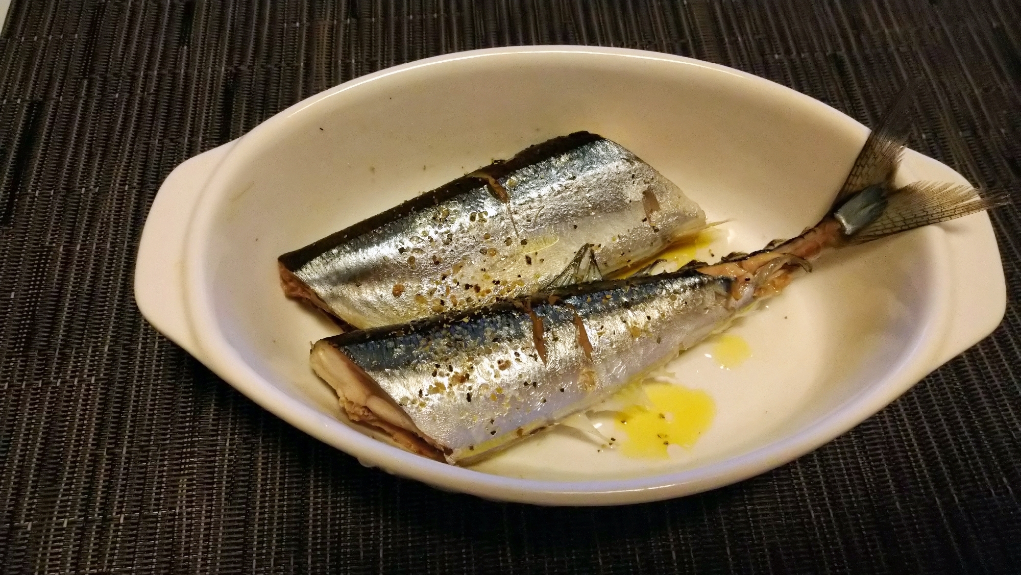 茹でサンマの香草風味