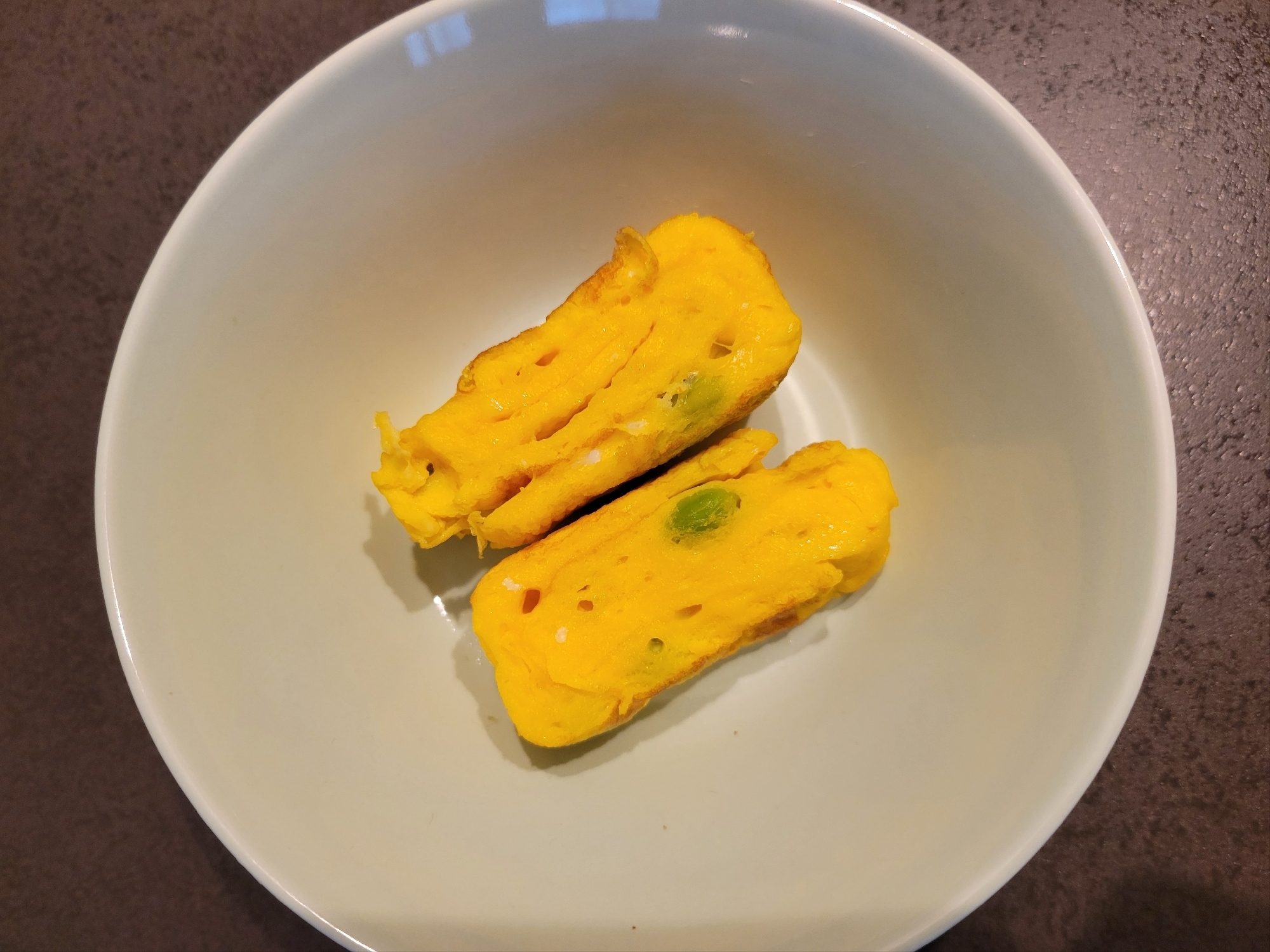 お弁当に☆枝豆入り卵焼き