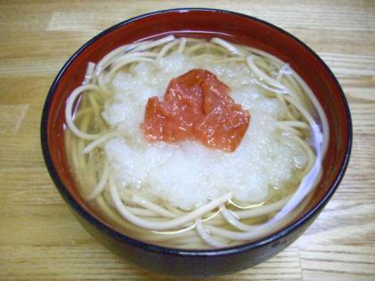 とっても和風ぅ～な感じでいいですね！お蕎麦に酸っぱい味を加えるのはちょっと新鮮☆