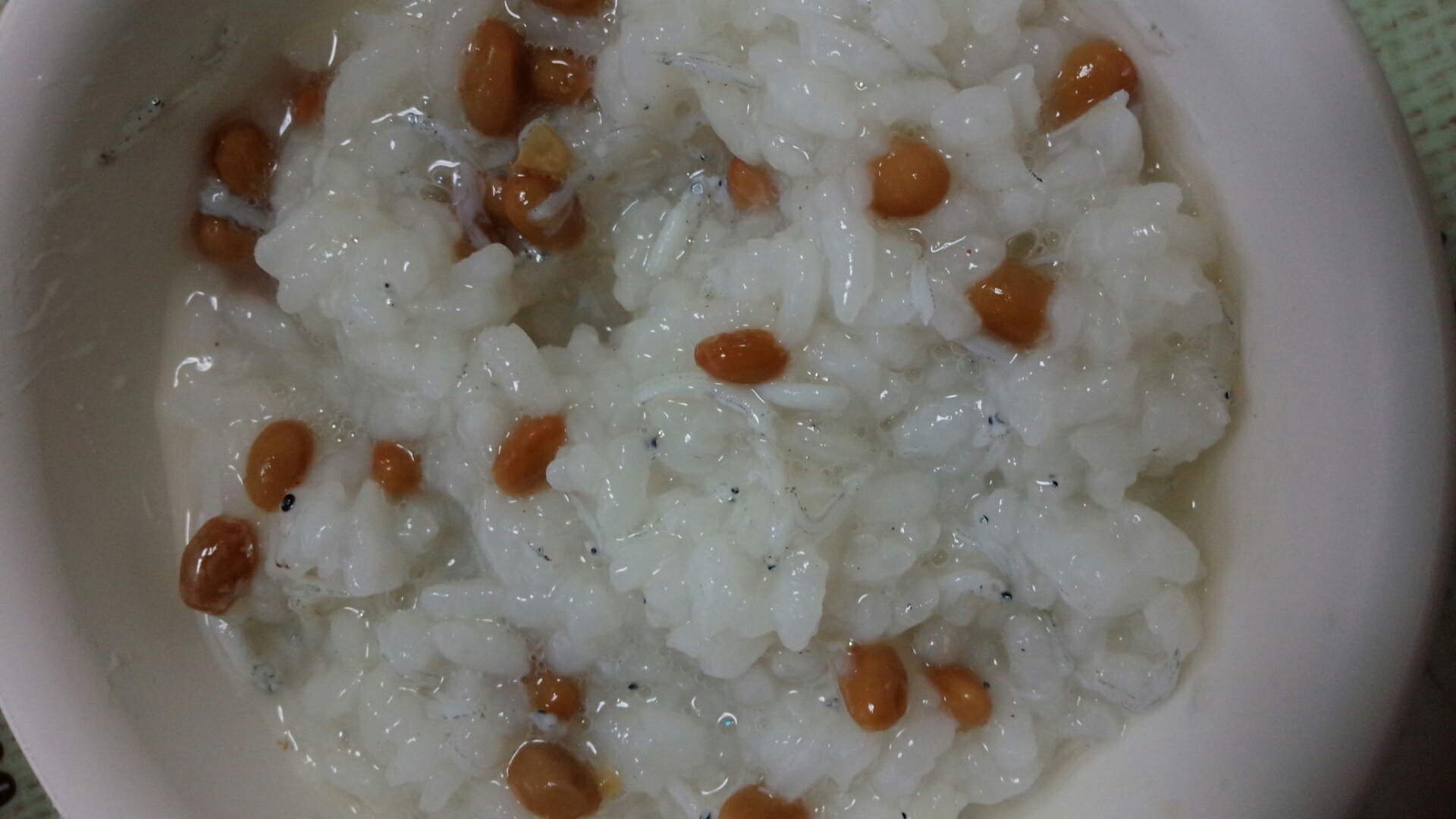 【離乳食後期】納豆しらすご飯