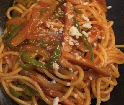 醤油入りナポリタン
