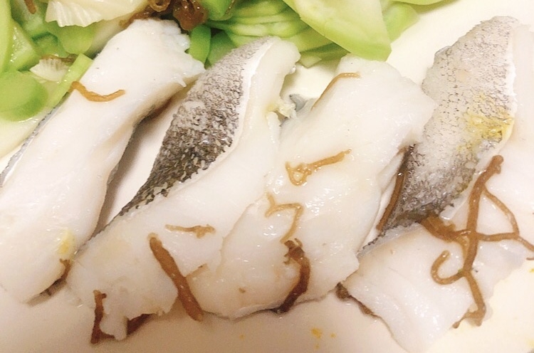 真鱈のもずく蒸し