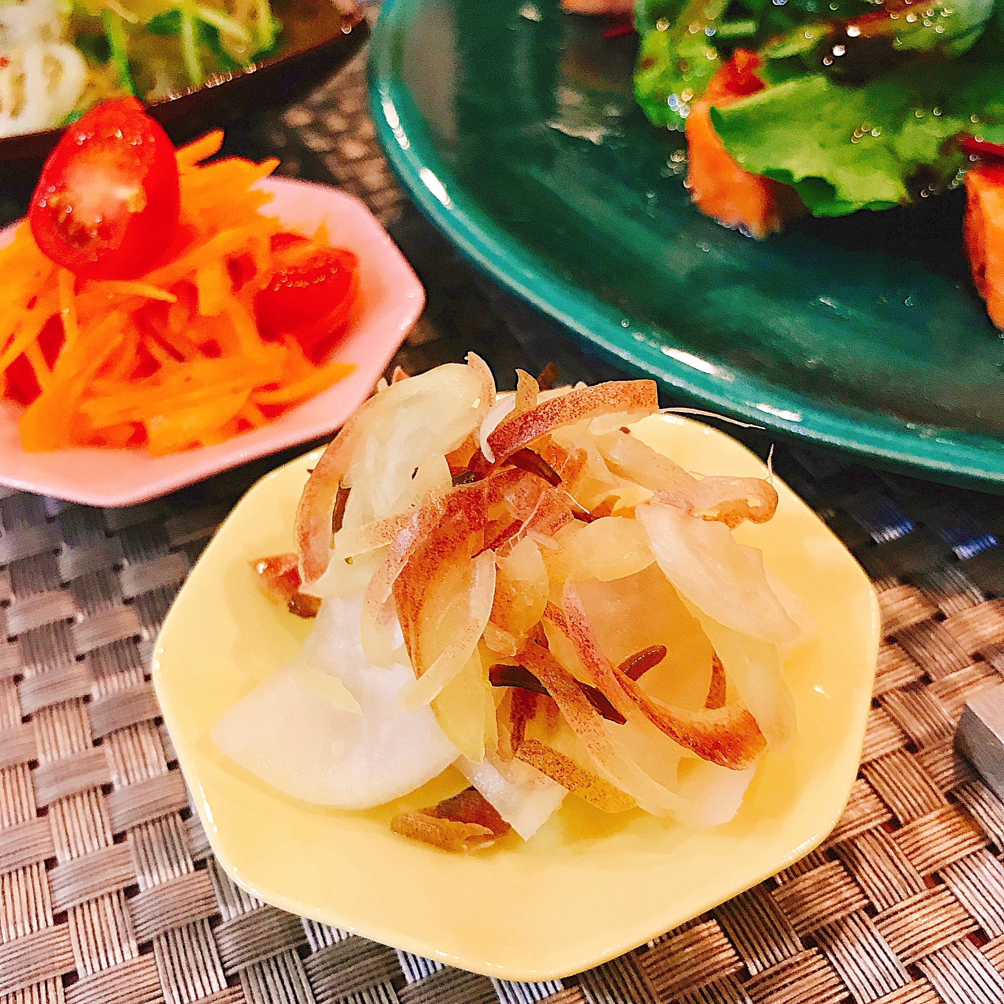 簡単♡大根と茗荷と塩昆布の酢の物