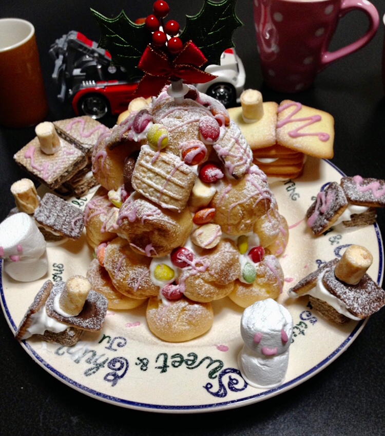 市販プチシューで作る バレンタイン シューケーキ レシピ 作り方 By りんりんりん 楽天レシピ 市販プチシューで作る バレンタイン シューケーキ レシピ 作り方 By りんりんりん 楽天レシピ