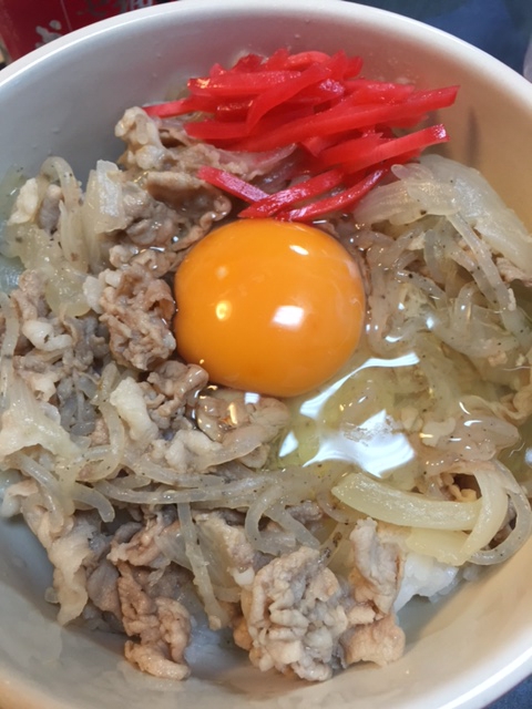 豚肉切り落としの豚丼