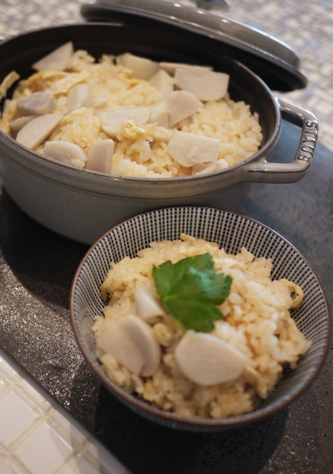 里芋の炊き込みご飯