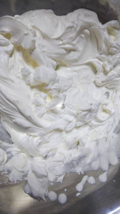 生クリームを時短で固めのホイップクリームにする方法 レシピ 作り方 By Hideok8 楽天レシピ
