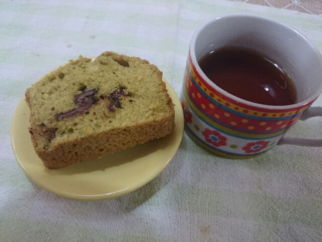 抹茶チョコチップケーキ