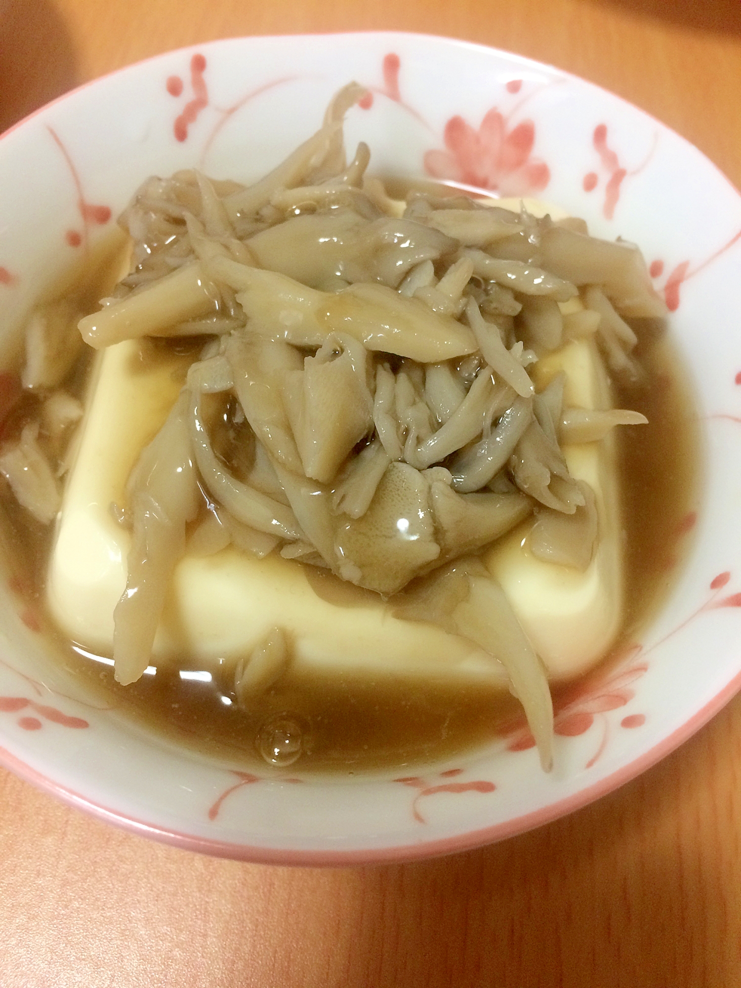 舞茸のあんかけ豆腐