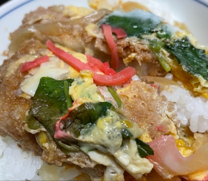 ほうれん草入り☆カツ丼