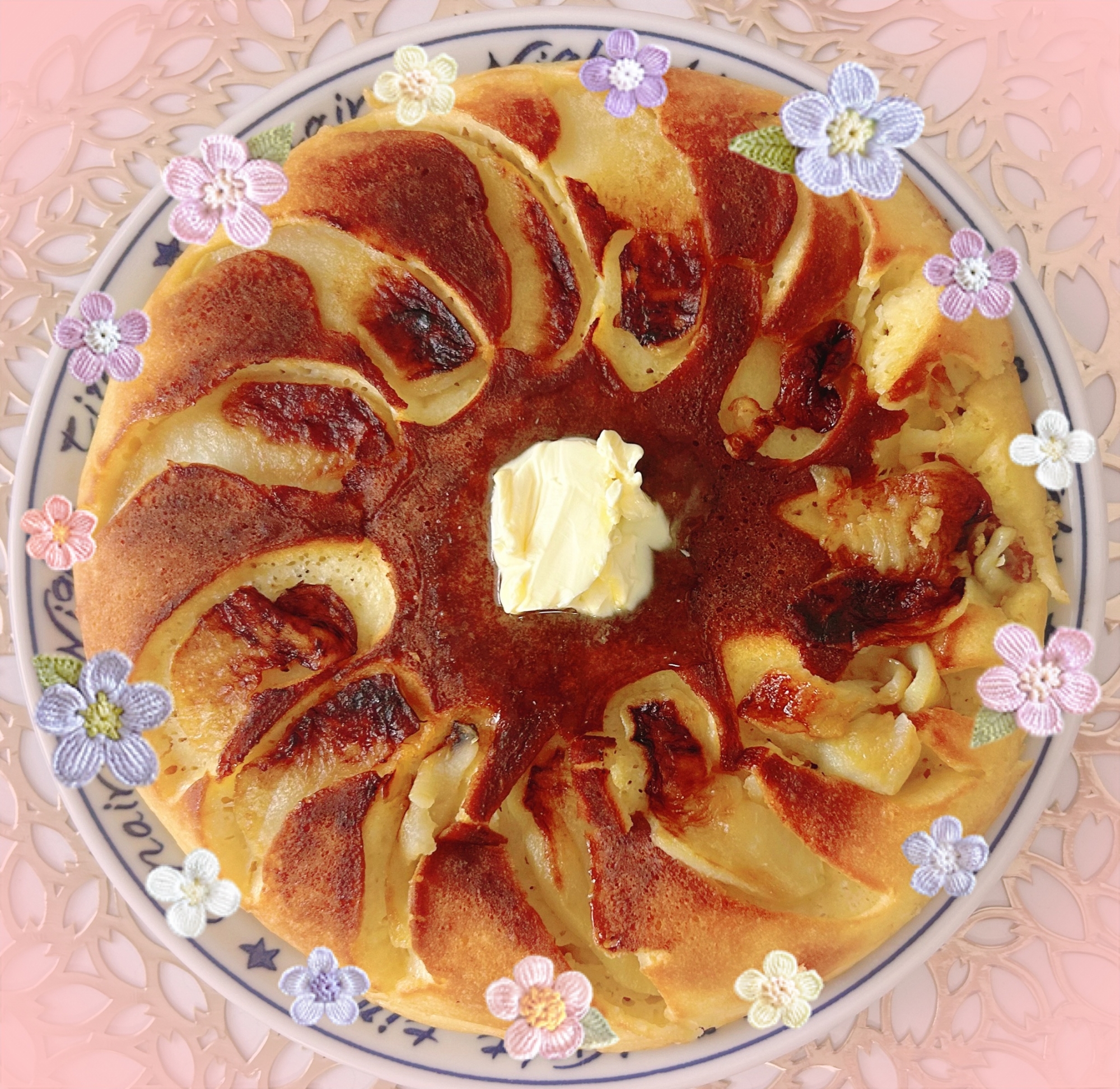 りんごのパンケーキ