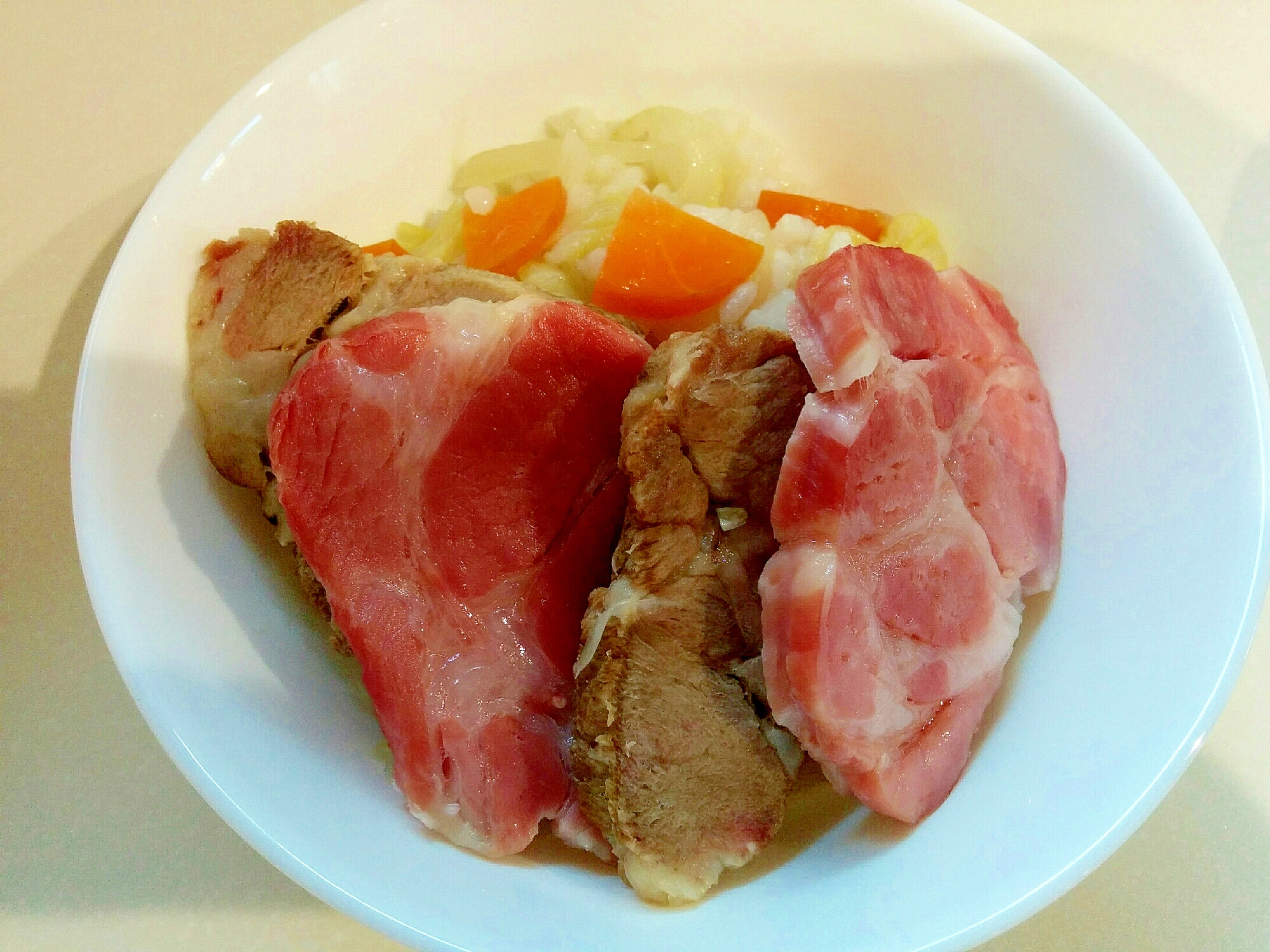 お歳暮ハムで♪贅沢丼