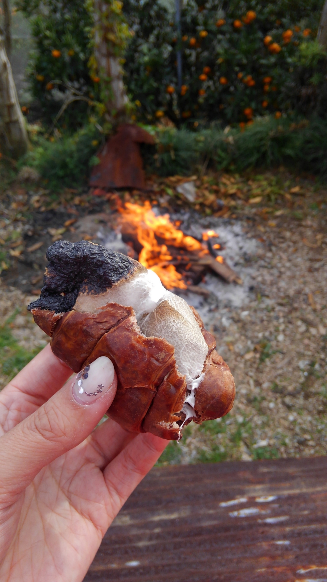 焼きマシュマロ！ロールパンスモア