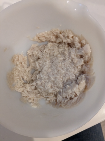 【離乳食中期〜】ぱくぱく食べるささみの作り置き☆