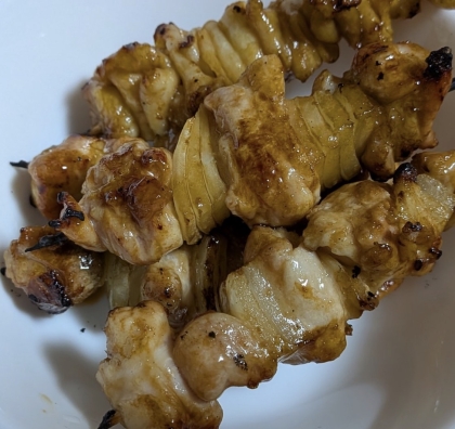 鶏肉の皮☆鶏皮の焼き鳥☆タレ&塩☆やきとり