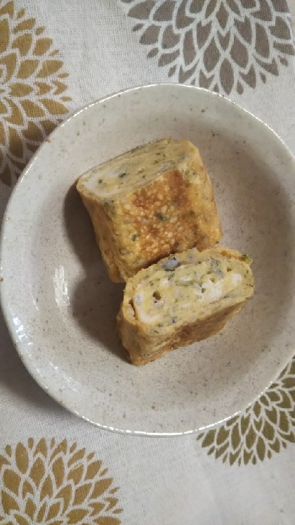 お弁当に❤青海苔としらすの卵焼き