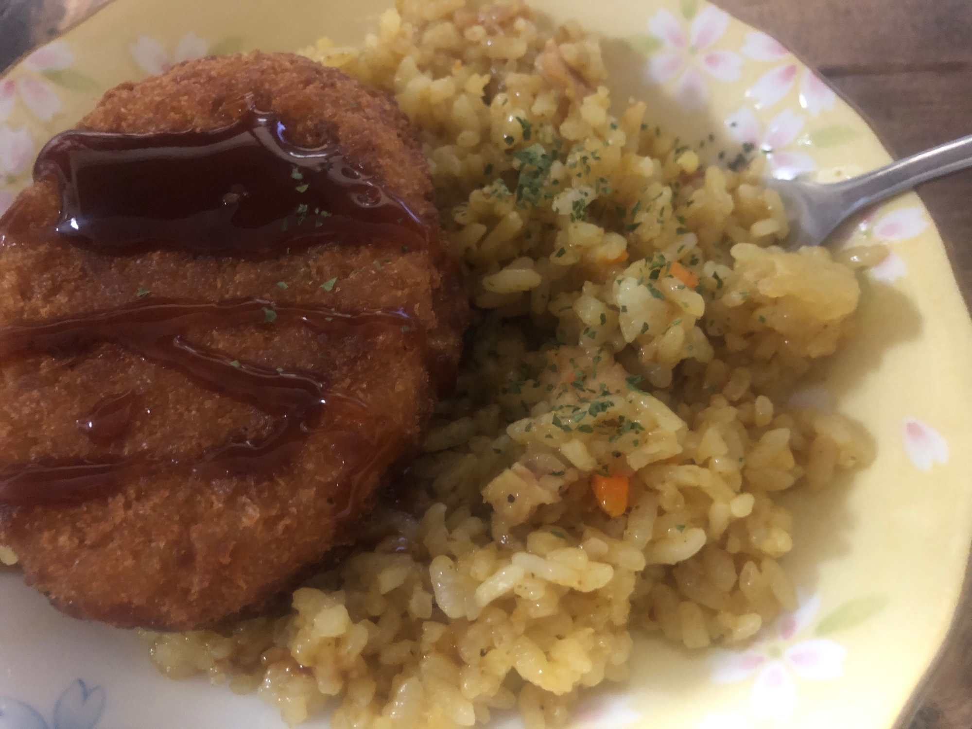 簡単！美味しい♡炊飯器カレーピラフ