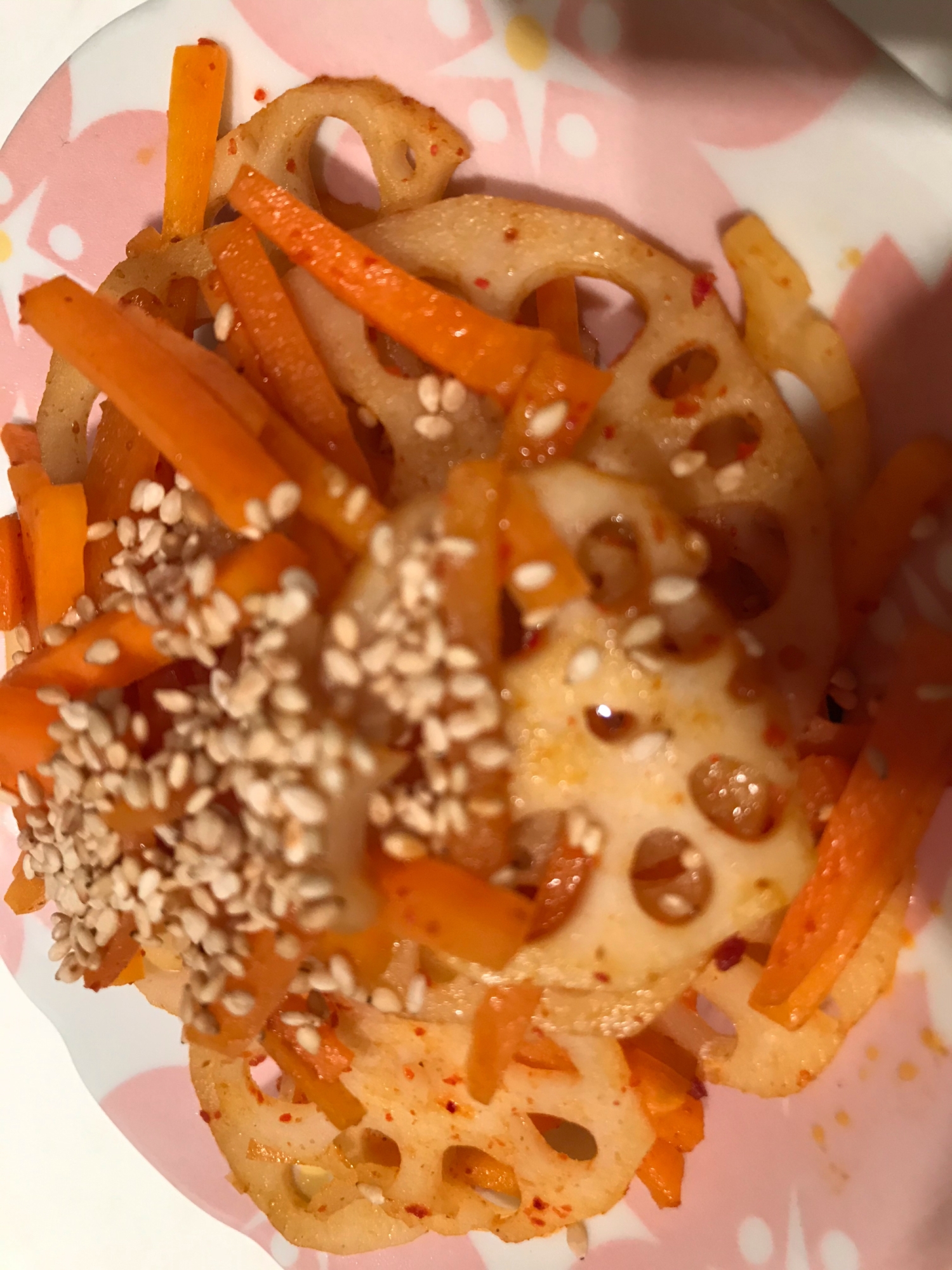 お酢が隠し味 レンコンとにんじんのきんぴら レシピ 作り方 By コアラのまーち 楽天レシピ