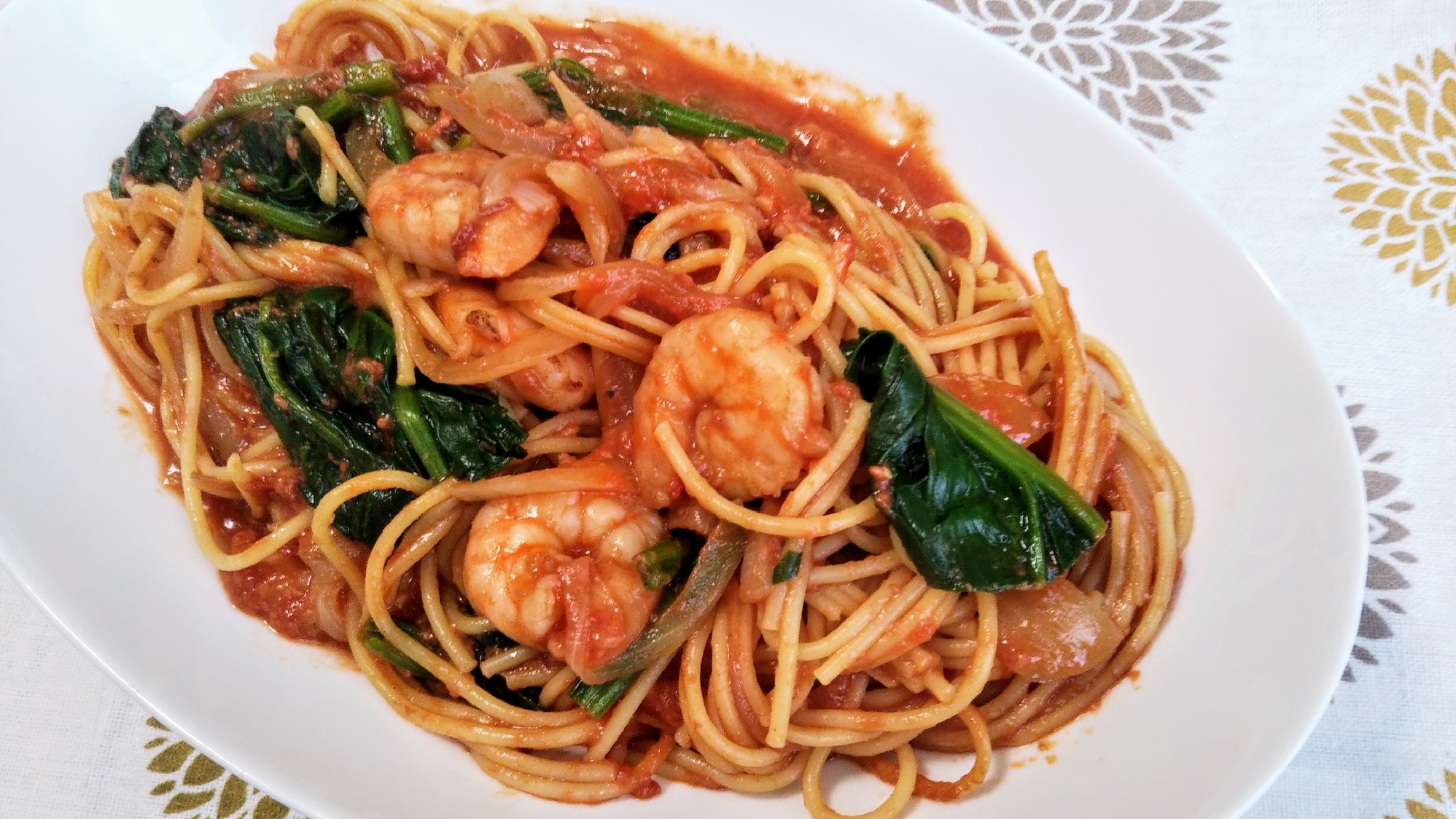 エビとほうれん草のトマトクリームパスタ レシピ 作り方 By おまめcafe 楽天レシピ エビとほうれん草のトマトクリームパスタ レシピ 作り方 By おまめcafe 楽天レシピ