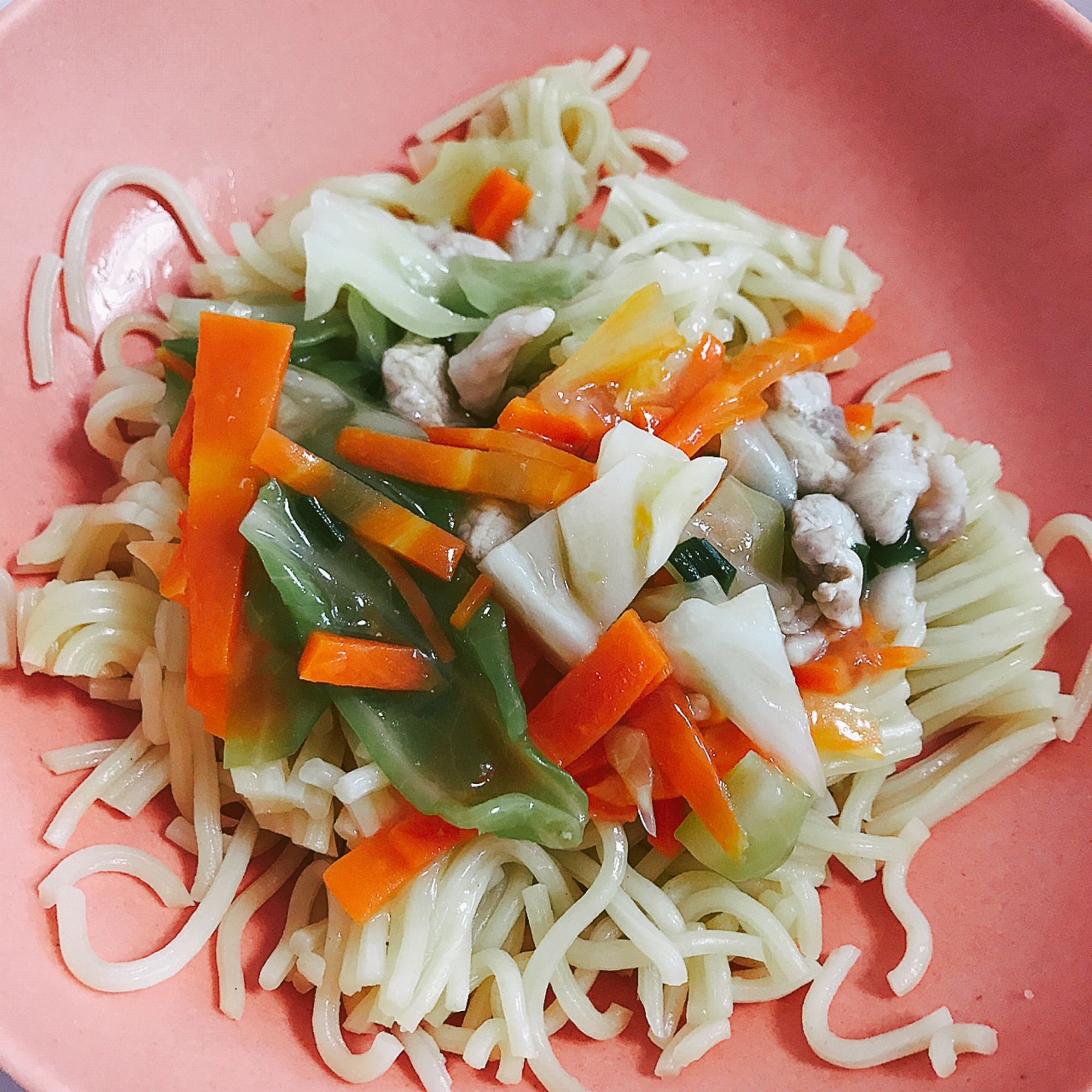 麺デビューしたら！離乳食完了期のあんかけ焼そば