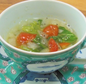 夏のさっぱり系あったかいスープ レシピ 作り方 By いとゆふ 楽天レシピ