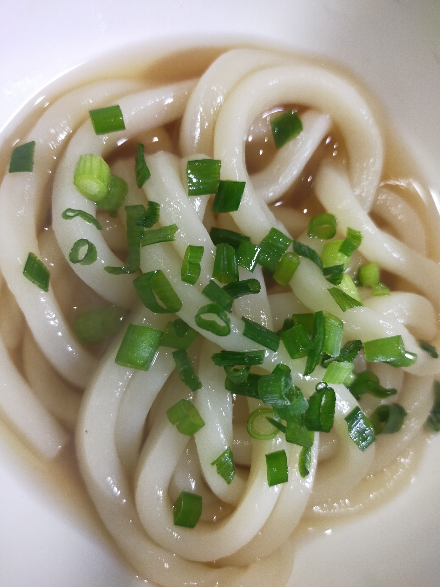 朝食の簡単うどん