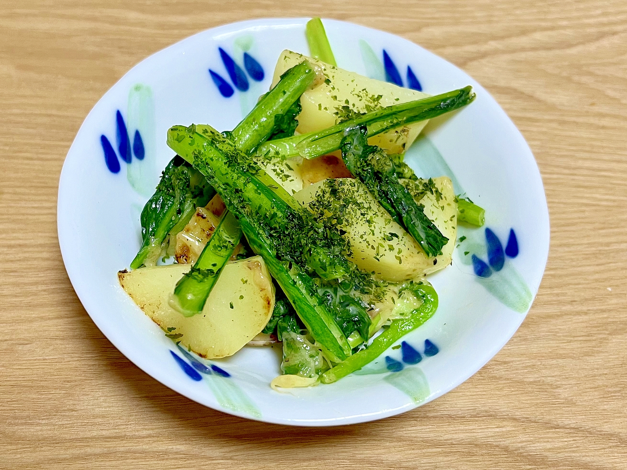 小松菜とジャガイモのチーズ焼き